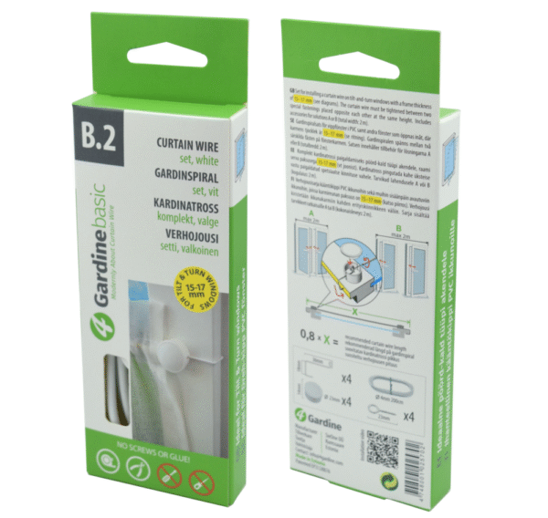 4Gardinebasic B.2 curtain wire set, ohne bohren ohne kleben, gardinendraht, vorhangseil,vorhangdraht,verhojousi,kardinatross,kardina kinnitus, pakEST 4Gardinebasic B.2 curtain wire set, ohne bohren ohne kleben, gardinendraht, vorhangseil,vorhangdraht,verhojousi,kardinatross,kardina kinnitus, pakEST