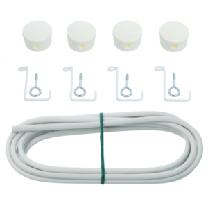 4Gardinebasic B.2 curtain wire set, Gardinenstange ohne bohren, Kardina kinnituse komplekt E-pood