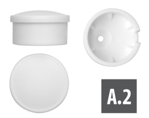 4 Gardinebasic A.2 kardina kinnituse komplekt. Lihtne paigaldus. Suurepärane lahendus  köögikardinatele, poolkardinatele  