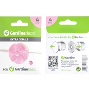 4 Gardinedecor "Lill" - roosa