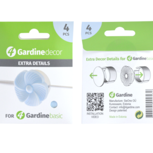 4 Gardinedecor "Lill" - sinine