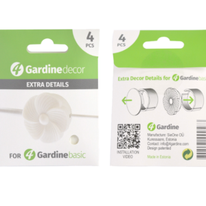 4 Gardinedecor "Lill" - valge